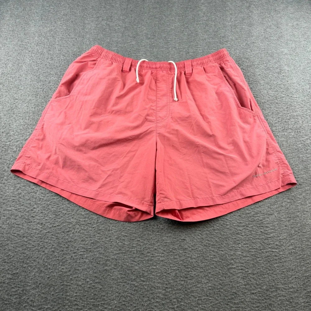 Columbia Swim Trunks Men's Large Pink Omni-Shade Mesh Lined Board‎ Shorts